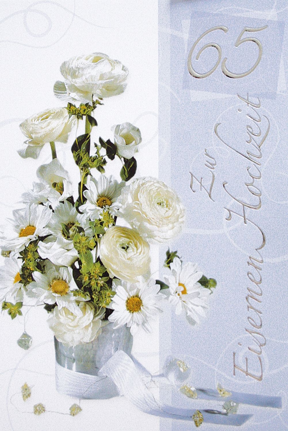 Eiserne Hochzeit - Karte inkl. Umschlag