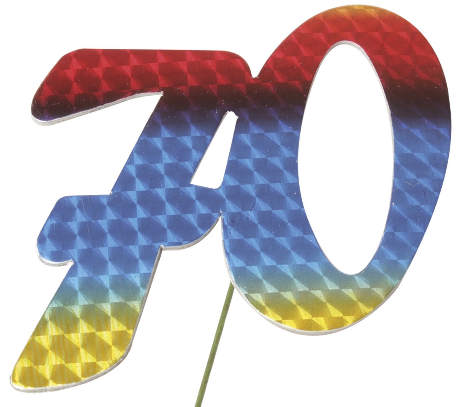 Jubiläumszahl 70 bunt