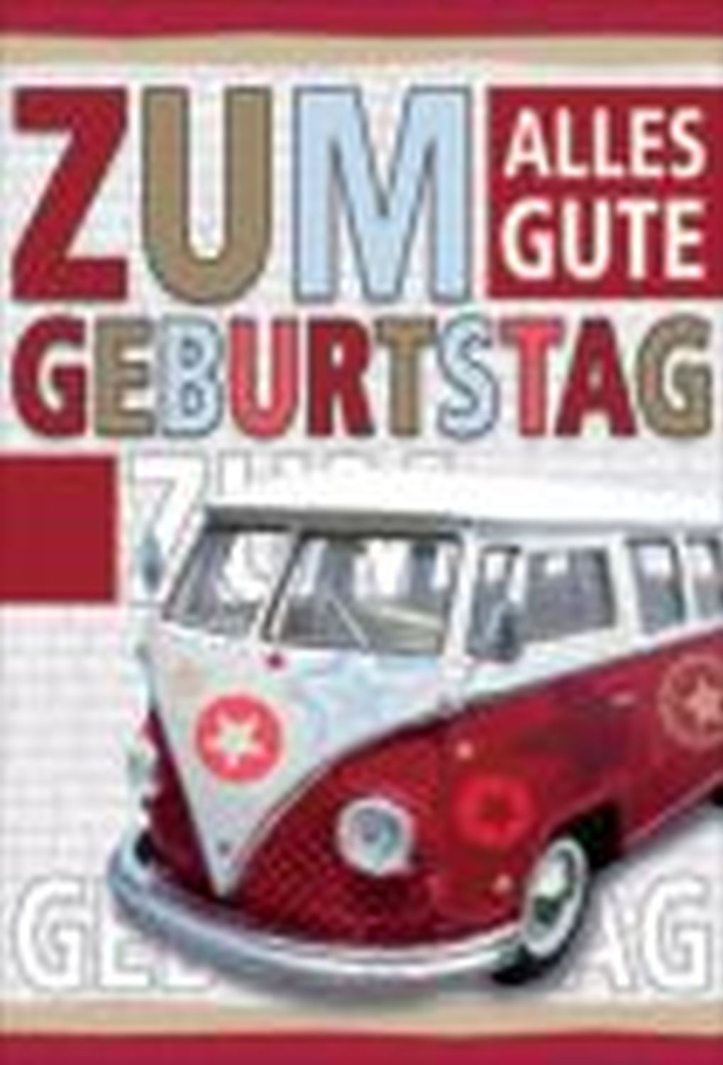 Geburtstagskarte Auto inkl. Umschlag