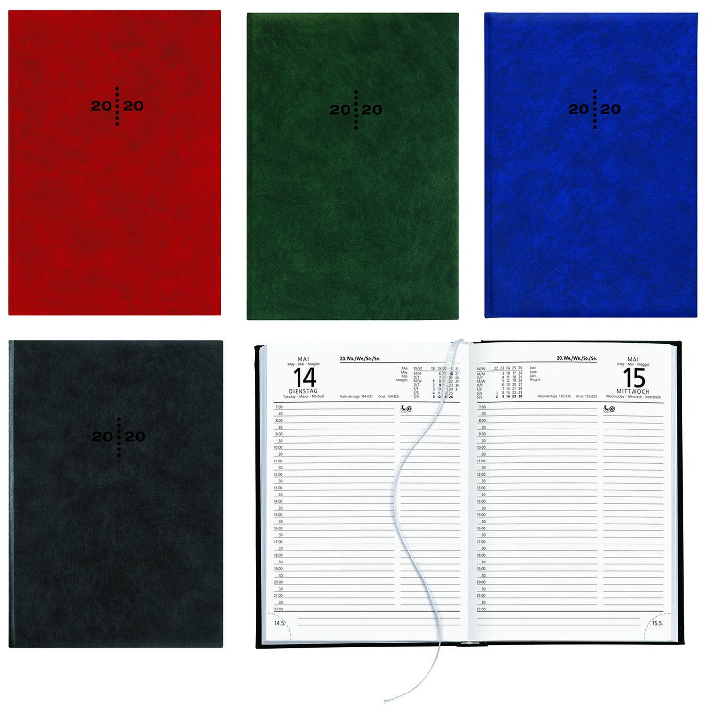 Buchkalender 2021 A5 1 Tag 1 Seite Buchkalender 876 - 1 Tag / 1 Seiten, A5, sortiert